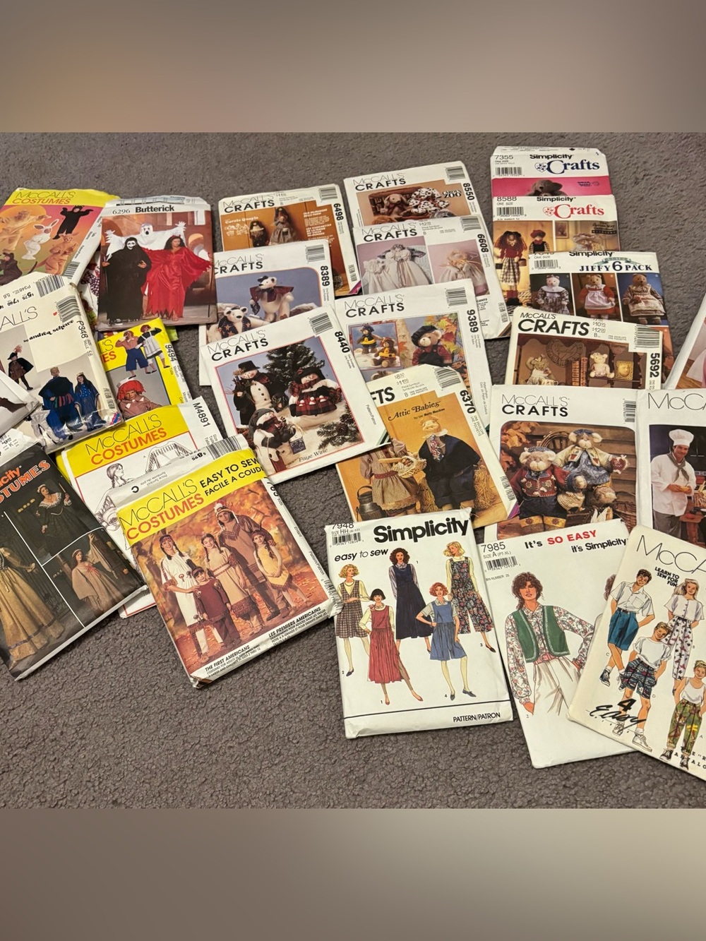 Vintage Lot of Sewing Patterns Lot of 30